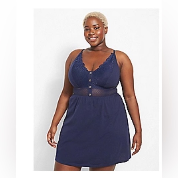 Cacique CVC Modern Eyelet High
Apex Chemise - Picture 2 of 4